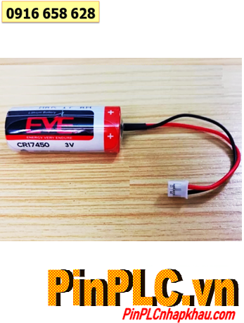 EVE CR17450 (ZẮC CẮM); Pin nuôi nguồn EVE CR17450 Lithium 3v 4/5A 2200mAh chính hãng